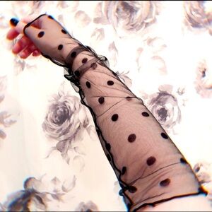 ($5 if bundled with full price item) Star Black Lace Sun Protectant Arm Sleeve